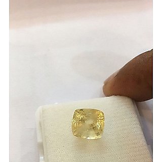 8.25 Ratti Yellow Sapphire Gemstone Natural Pukhraj Stone Fo