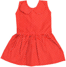 Dakshan Collections Self Design Cotton Frocks Girls