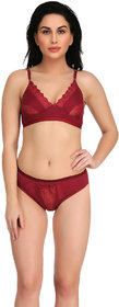 Empisto Branded Brown Color Cotton Fabric Lingerie Set