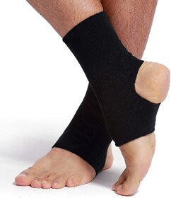 Liboni Black Ankle Support For Joint Pain Relief Women And Men For Ligament Injuries Ankle Support. (2 Piece)