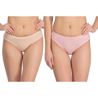 Empisto Branded Pink,Peach Color Cotton Fabric Panty