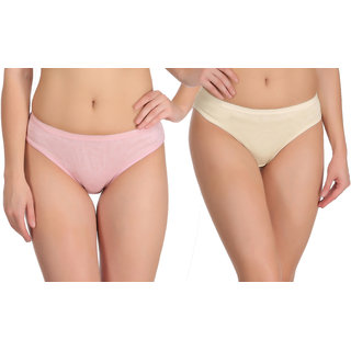 Empisto Branded Pink,Yellow Color Cotton Fabric Panty