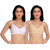 Empisto Branded White,Skin Color Cotton Fabric Bra