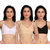 Empisto Branded White,Skin,Black Color Cotton Fabric Bra