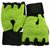 Liboni Full Net Green Gym Gloves/Cycling Gloves/Riding Gloves/Stretchable Size For Both Men And Women