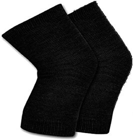 Liboni Black Knee Cap For Joint Pain Relief Women And Men For Ligament Injuries, Knee Pain, And Support. (2 Piece)