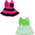 Dakshan Collections Self Design Cotton Frocks Girls ( Combi Pack Of 2)