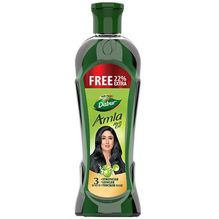 Dabur Amla Hair Oil Stronger Longer Thicker Hair 180Ml