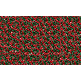 Empty Gelatin Capsules 1 Green/Orange 1000 Pieces