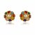 Ceylonmine Original Navratna Earrings Multi Colour Stone Navgrah Stud Earrings