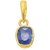 Astrological Stone Blue Sapphire Gold Plated Pendant 5.75 Carat Natural & Original Stone Blue Sapphire/Neela Pukhraj Pendant For Unisex By Ceylonmine