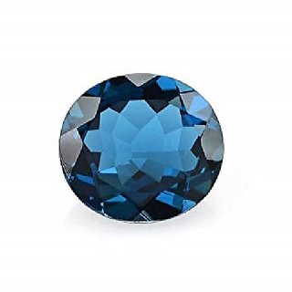 8.25 ratti Blue Topaz gemstone natural  lab certified topaz stone for astrological purpose