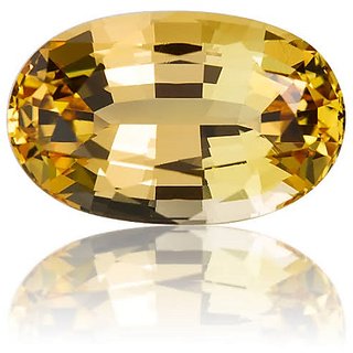 CEYLONMINE natural Topaz stone 8.25 ratti unheated & original stone yellow topaz for men & women