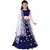 Femisha Creation Royal Blue Color Simple Embroidered Kids Girls Party Wear Lehenga CholiSuitable To 8-13 Years Girls .