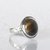 CEYLONMINE- lab certified Semi- precious stone tiger's eye 6.25 ratti stone ring in silver effective stone tiger's eye ring for unisex