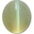 Parushi Gems 3.75 Ratti Natural Cat's Eye Oval Cut Faceted Gemstone Cat's Eye Original Certified Gemstone for Unisex