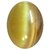 Parushi Gems 8.85 Ratti Natural Cat's Eye Oval Cut Faceted Gemstone Cat's Eye Original Certified Gemstone for Unisex