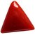 Parushi Gems 12.5 Ratti Created Munga Triangle Shaped Faceted Gemstone Red Coral Original Certified Gemstone For Unisex