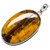 Ceylonmine- Lab Certified 100% Natural Tiger's Eye Adjustable Silver Pendant 5.5 Ratti Original Precious Gemstone Unheated And Untreated Rashi Ratna Pendant Men And Women