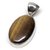Ceylonmine- Lab Certified Semi- Precious Stone Tiger's Eye 6.25 Ratti Stone Pendant In Silver/White Gold Plated Effective Stone Tiger's Eye Pendant For Unisex