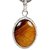 Ceylonmine- Tiger's Eye 5.5 Ratti Stone Gemstone Pure Silver Adjustable Pendant (Locket) Good Quality Stone Pendant For Unisex