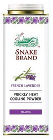Snake Brand Prickly Heat Cooling Powder Lavender Genuine Imported 280 G
