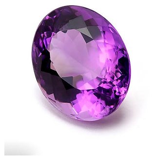 CEYLONMINE 7.25 ratti Purple Amethyst stone original & semi-precious stone Purple Amethyst for astrological purpose
