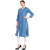 Rocca Women Embroidered Straight Fit Denim Kurti  (Light Blue)