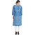 Rocca Women Printed Straight Fit Denim Kurti  (Blue)