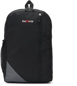 LeeRooy Canvas 28 Ltr Black School Bag For Girl