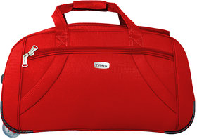 Timus Club Mumbai 55CM Red 2 Wheel Duffle Bag Trolley Bag for Travel (Cabin Luggage)