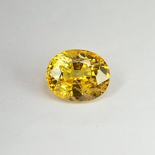 original stone pushkaraj 9.00 ratti unheated Yellow Sapphire precious gemstone for unisex by Ceylonmine
