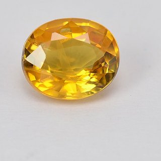 natural Yellow Sapphire stone 9.00 ratti original & lab certified gemstone green pushkaraj for unisex by Ceylonmine
