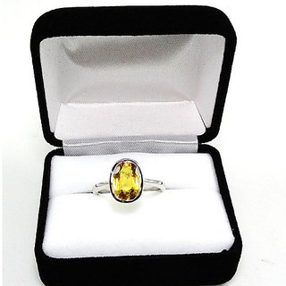 Ceylonmine 9.00 ratti pila pushkaraj Ring original  natural Yellow Sapphire ring for unisex