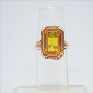 CEYLONMINE yellow sapphire Ring 7.25 ratti original  unheated ring push raja for astrological purpose