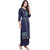 Rocca Women Printed Rayon Kurta and Palazzo Set (Blue)