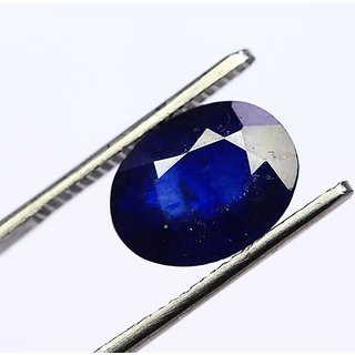 CEYLONMINE- Lab Certifed & Unheated Stone 6.25 carat Blue Sapphire/Neelam A1 Quality Loose Gemstone For Unisex