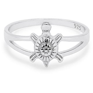 Ceylonmine Stylish Kachua Ring 92.5 Sterling Silver Turtle Ring For Unisex