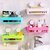 Jonprix Plastic Bathroom Shelf Kitchen Storage Box Organizer Basket With Wall Mounted Suction Cup (Multicolor)