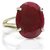 Ceylonmine Chunni Stone Ring Natural  Lab Certified 7.25 Ratti Gemstone Ruby /Manik Ring For Unsiex