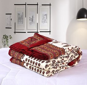 Jaipuri Razai Double Bed Cotton Jaipuri Razai Light Weight With Cotton Filling Traditional Jaipuri Razai/Comforter/Quilt /Jaipuri Rajai/Blanket/Ac Blanket