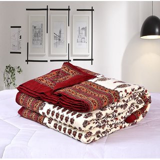 Jaipuri Razai Double Bed Cotton Jaipuri Razai Light Weight With Cotton Filling Traditional Jaipuri Razai/Comforter/Quilt /Jaipuri Rajai/Blanket/Ac Blanket