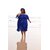 Ocean Goddess Pleated Off Shoulder Party Dress, Plus Size Clothing (Ptpd002)(Size-9).