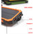 Solar Power Backup 10000Mah With Led Dual Usb Ports