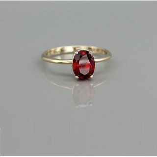 Gomed Stone Ring 5.25 Carat Natural Hessonite / Garnet Stone Astrological Certified Lab