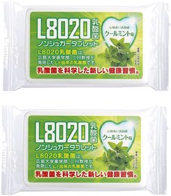 Doshisha L8020 Anti Bacteria Dental Care Tablets, Mint Flavor, Made in Japan, Pack of 2, 9gms Each.