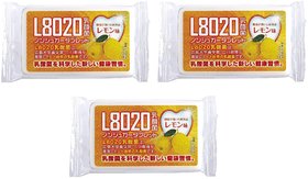 Doshisha L8020 Anti Bacteria Dental Care Tablets, Lemon Flavor, Made in Japan, Pack of 3, 9gms Each.