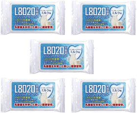 Doshisha L8020 Anti Bacteria Dental Care Tablets, Milk Flavor, Made in Japan, Pack of 5, 9gms Each.