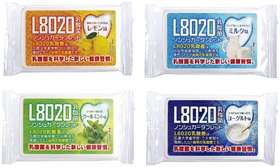 Doshisha L8020 Anti Bacteria Dental Care Tablets, Min, Lemon, Milk and Yogurt Flavor, Made in Japan, Set of 4, 9gms Each.