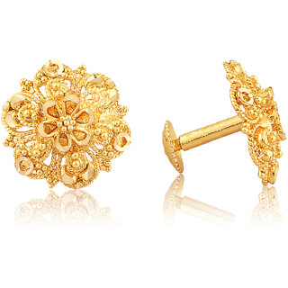 Vighnaharta Traditional Daily Wear Gold Plated Alloy Stud Earring For Women And Girls